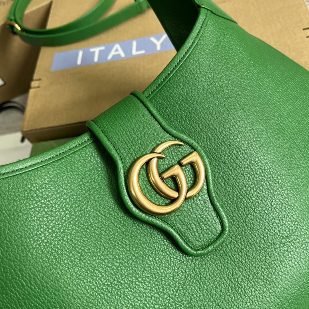Gucci 726274 Aphrodite medium shoulder bag Green soft leather