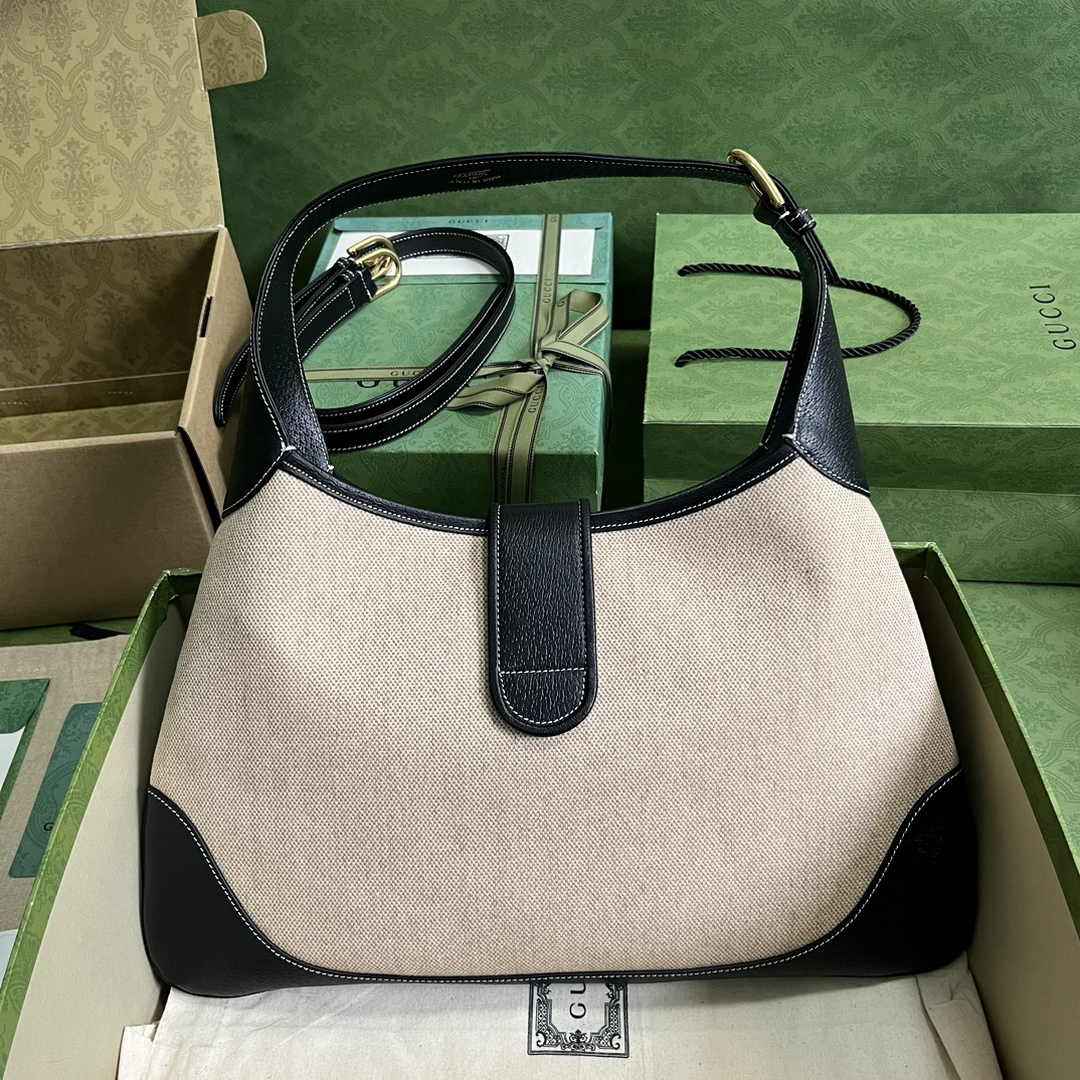 Gucci 726274 Aphrodite medium shoulder bag white Black