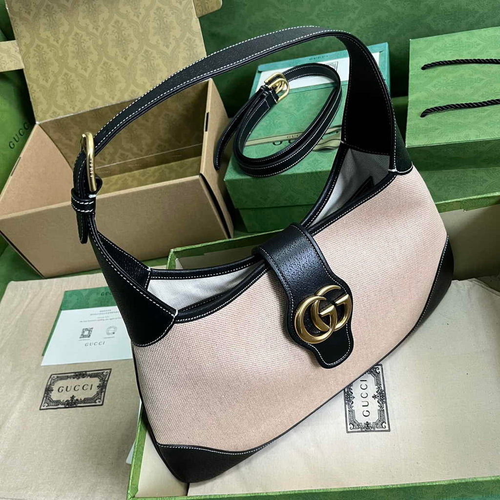 Gucci 726274 Aphrodite medium shoulder bag white Black