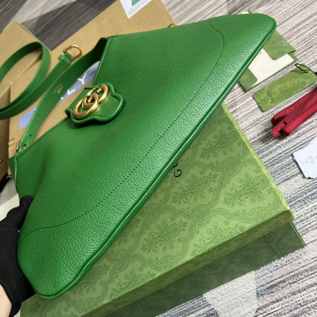 Gucci 726274 Aphrodite medium shoulder bag Green soft leather