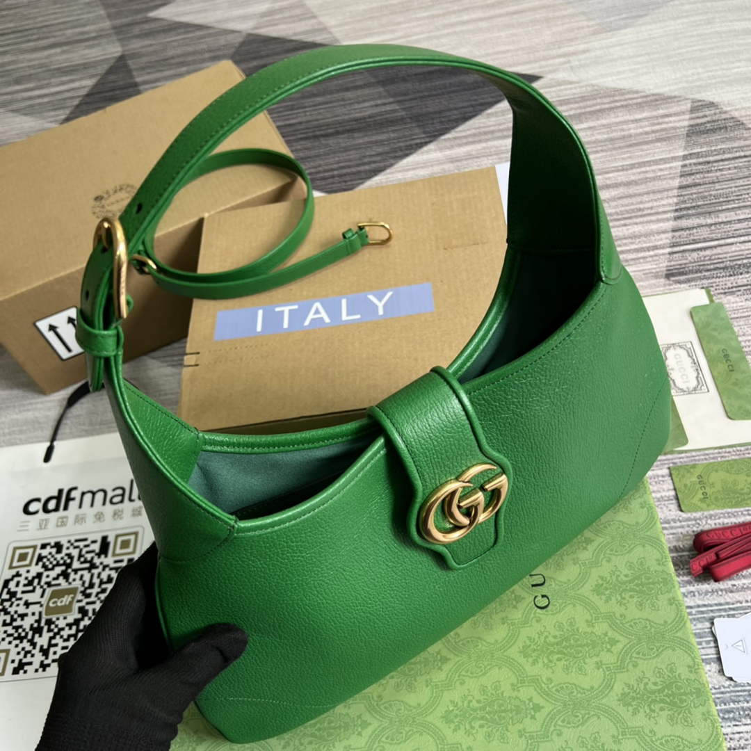 Gucci 726274 Aphrodite medium shoulder bag Green soft leather