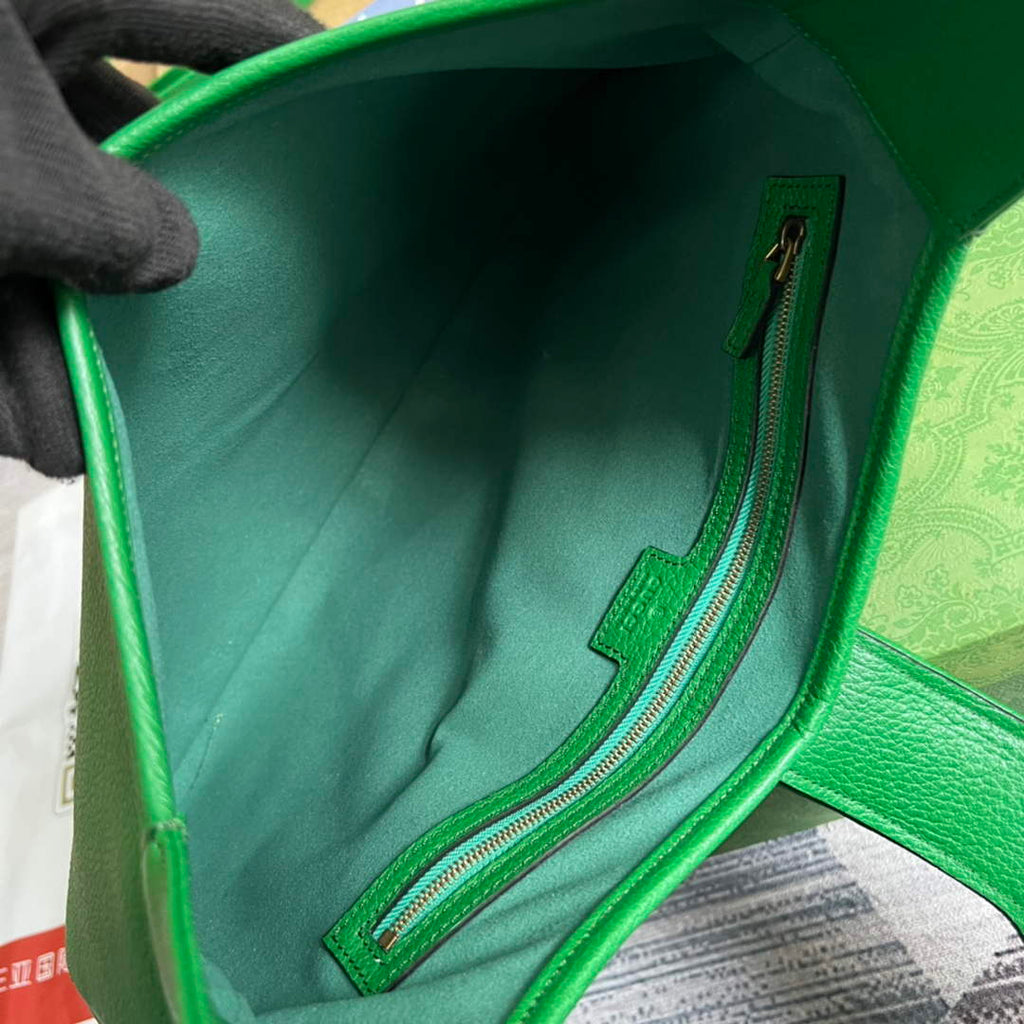 Gucci 726274 Aphrodite medium shoulder bag Green soft leather