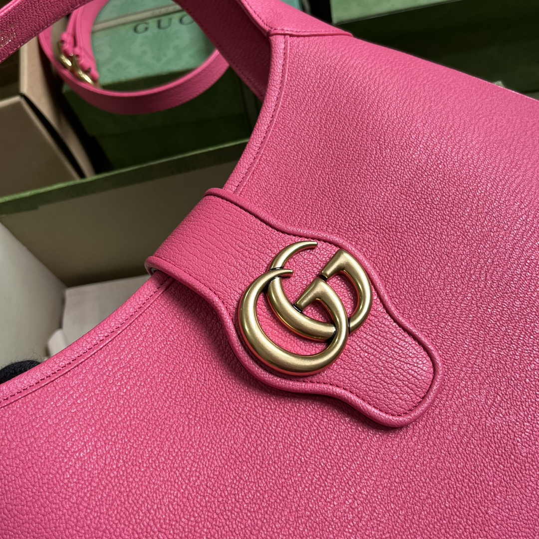 Gucci 726274 Aphrodite medium shoulder bag Plum soft leather