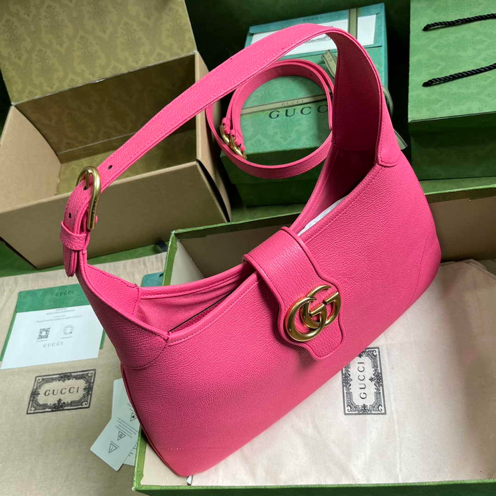 Gucci 726274 Aphrodite medium shoulder bag Plum soft leather