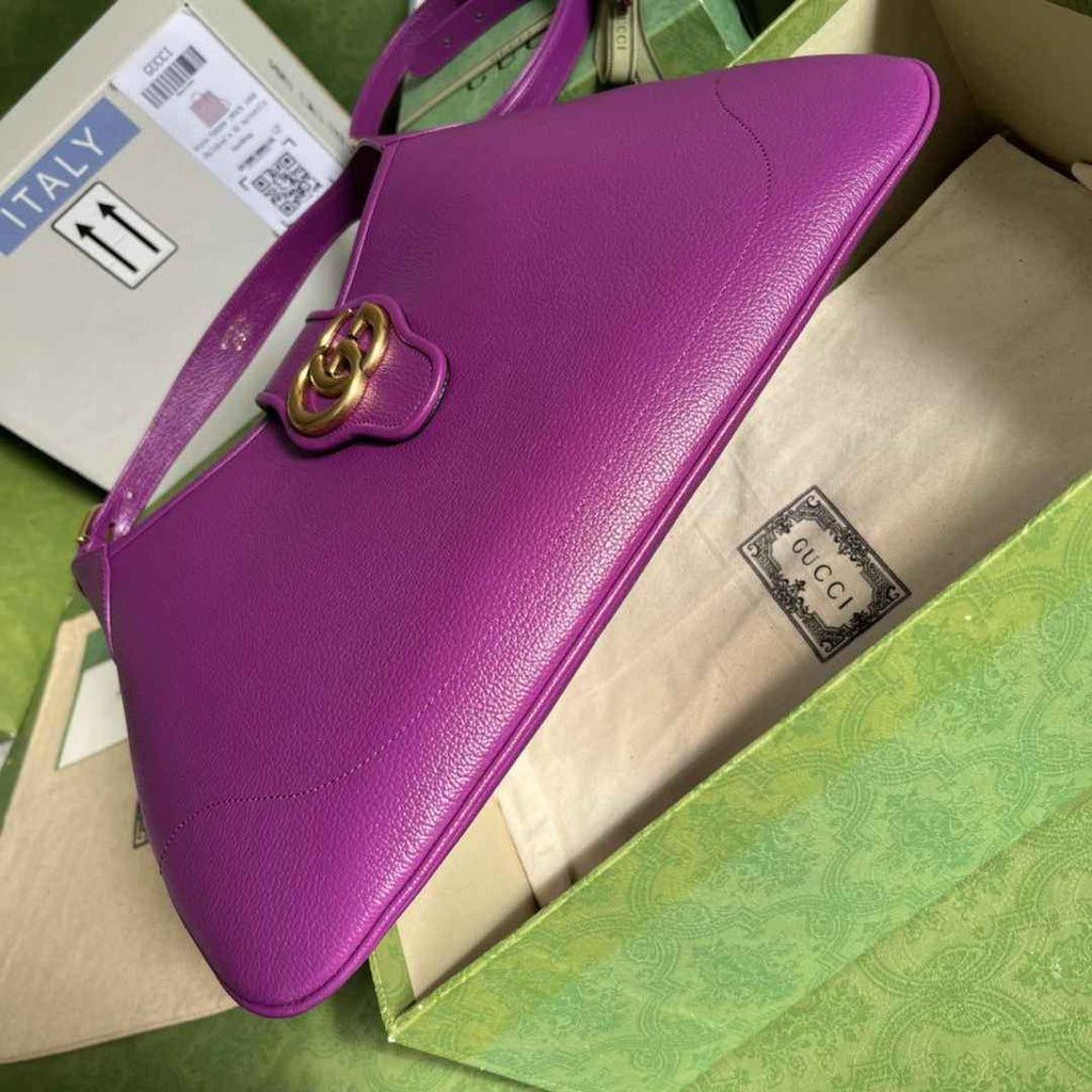 Gucci 726274 Aphrodite medium shoulder bag Purple soft leather