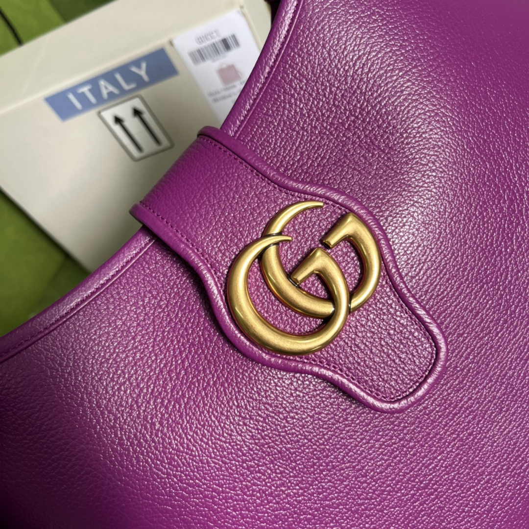 Gucci 726274 Aphrodite medium shoulder bag Purple soft leather