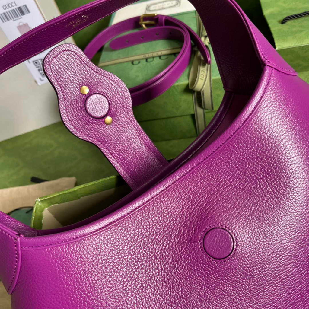Gucci 726274 Aphrodite medium shoulder bag Purple soft leather