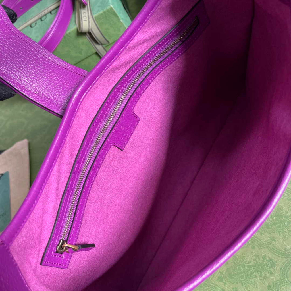 Gucci 726274 Aphrodite medium shoulder bag Purple soft leather