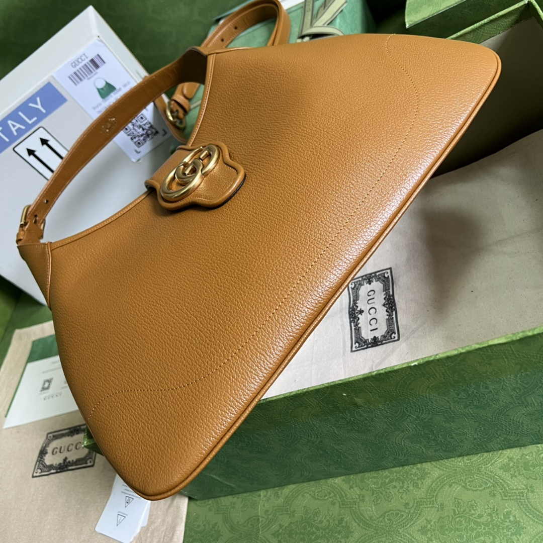 Gucci 726274 Aphrodite medium shoulder bag Tan soft leather