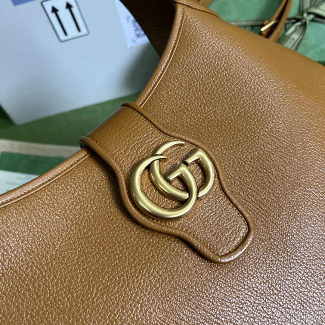 Gucci 726274 Aphrodite medium shoulder bag Tan soft leather