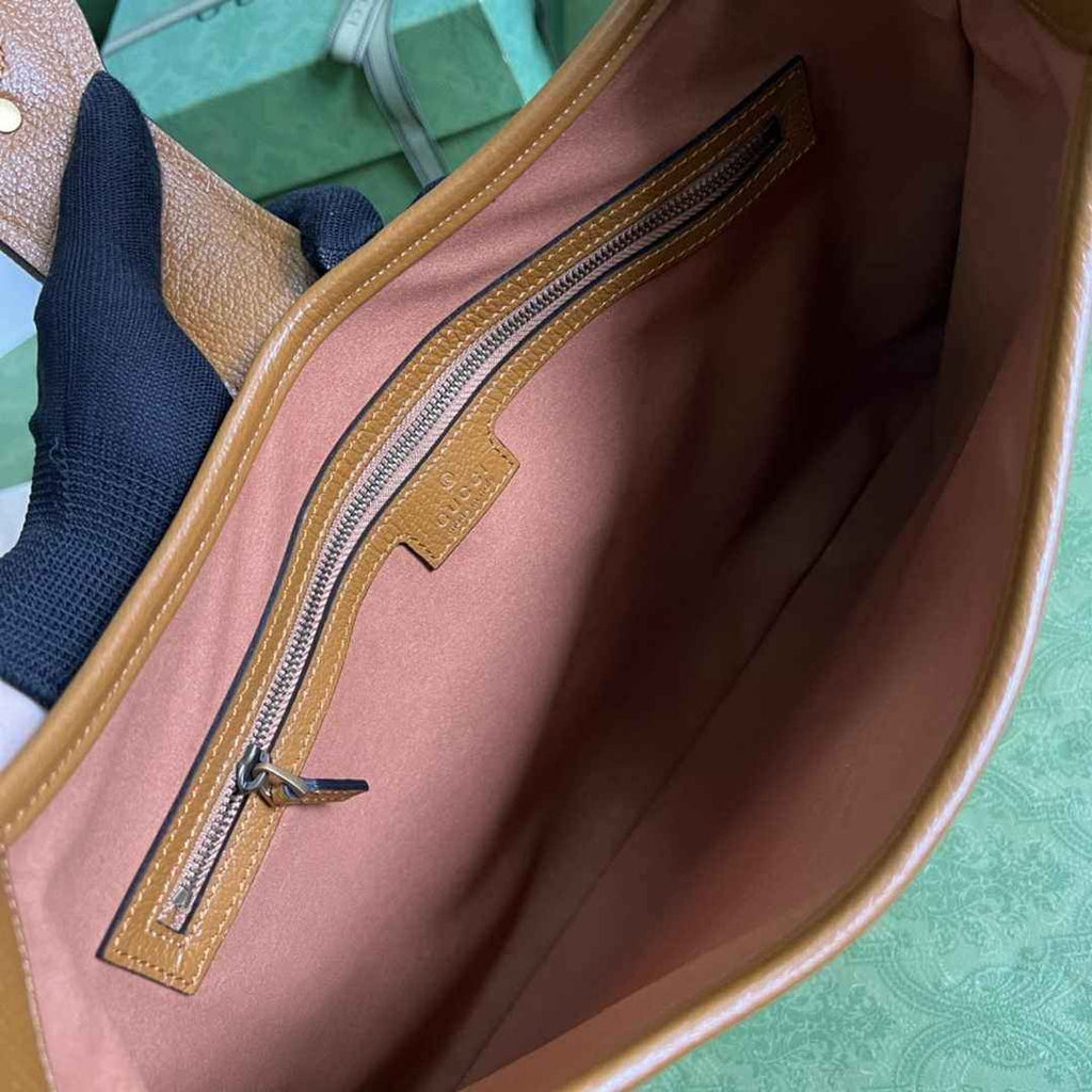 Gucci 726274 Aphrodite medium shoulder bag Tan soft leather