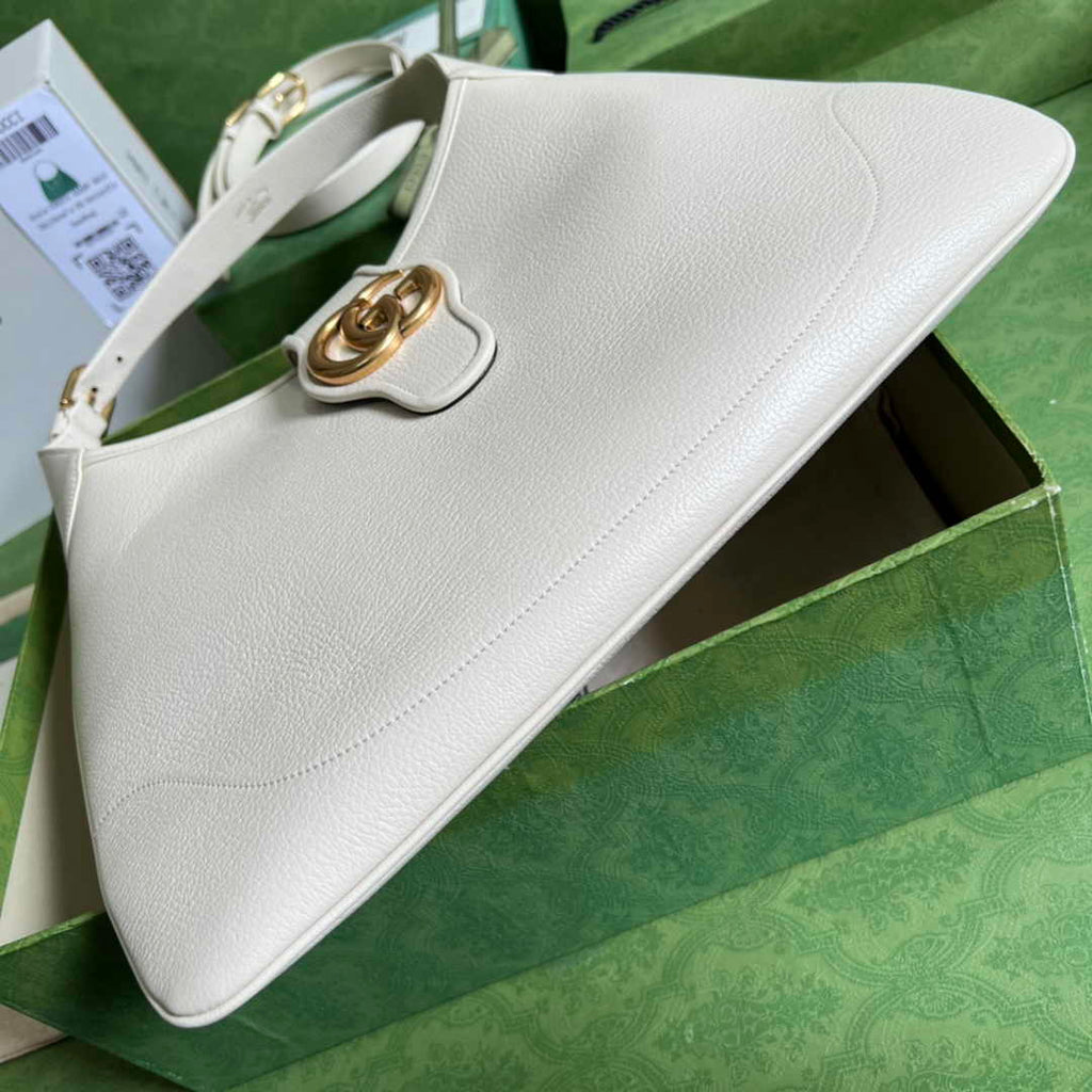 Gucci 726274 Aphrodite medium shoulder bag White soft leather