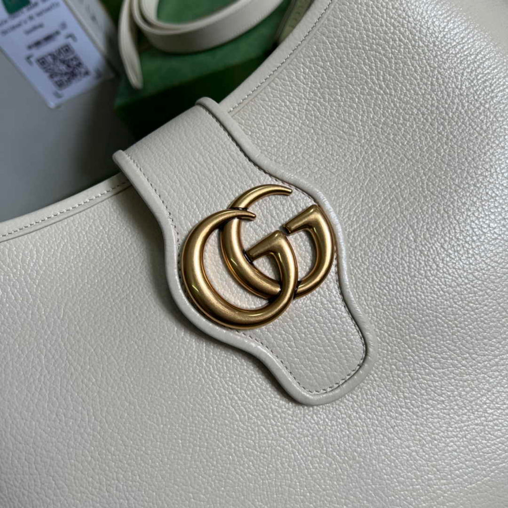 Gucci 726274 Aphrodite medium shoulder bag White soft leather