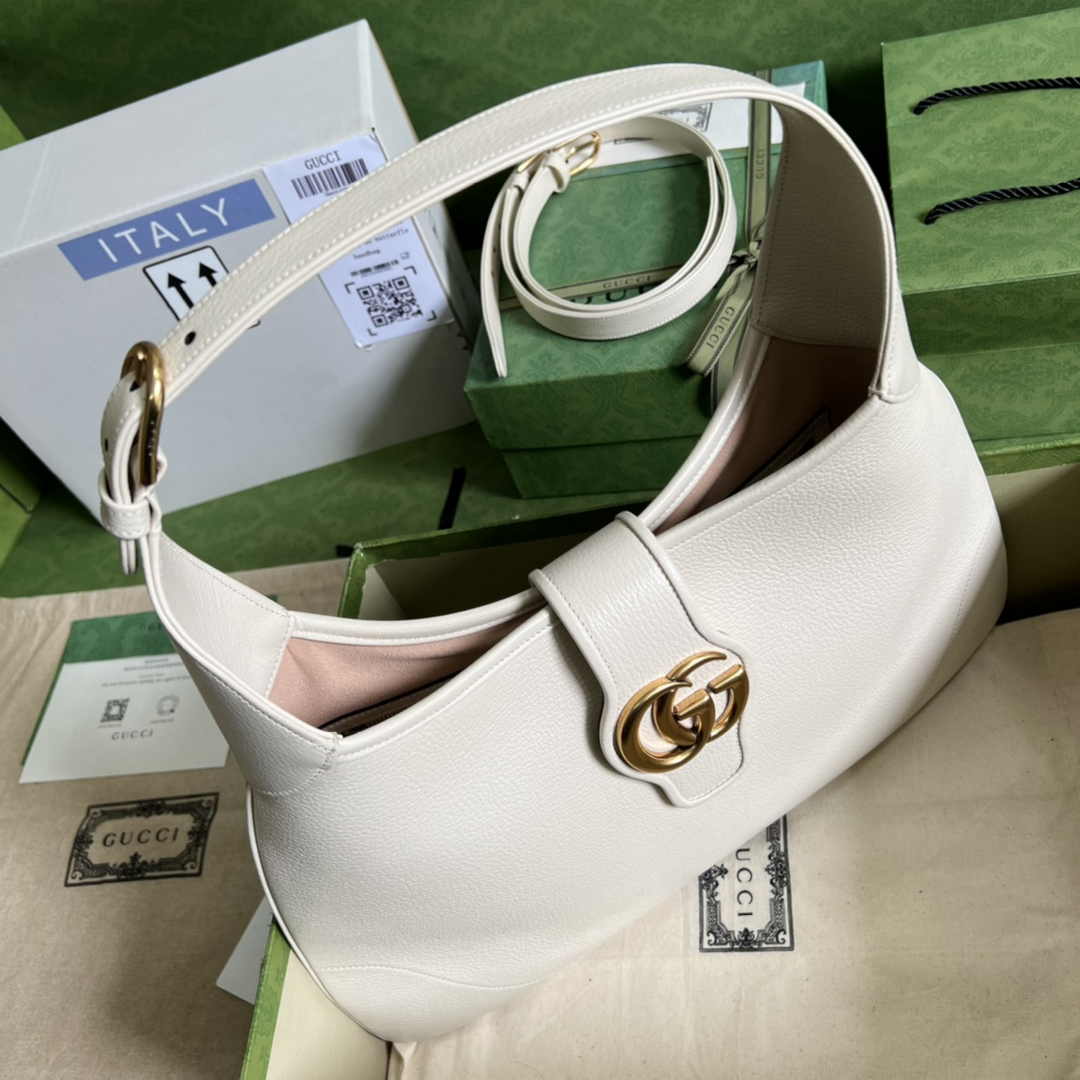 Gucci 726274 Aphrodite medium shoulder bag White soft leather
