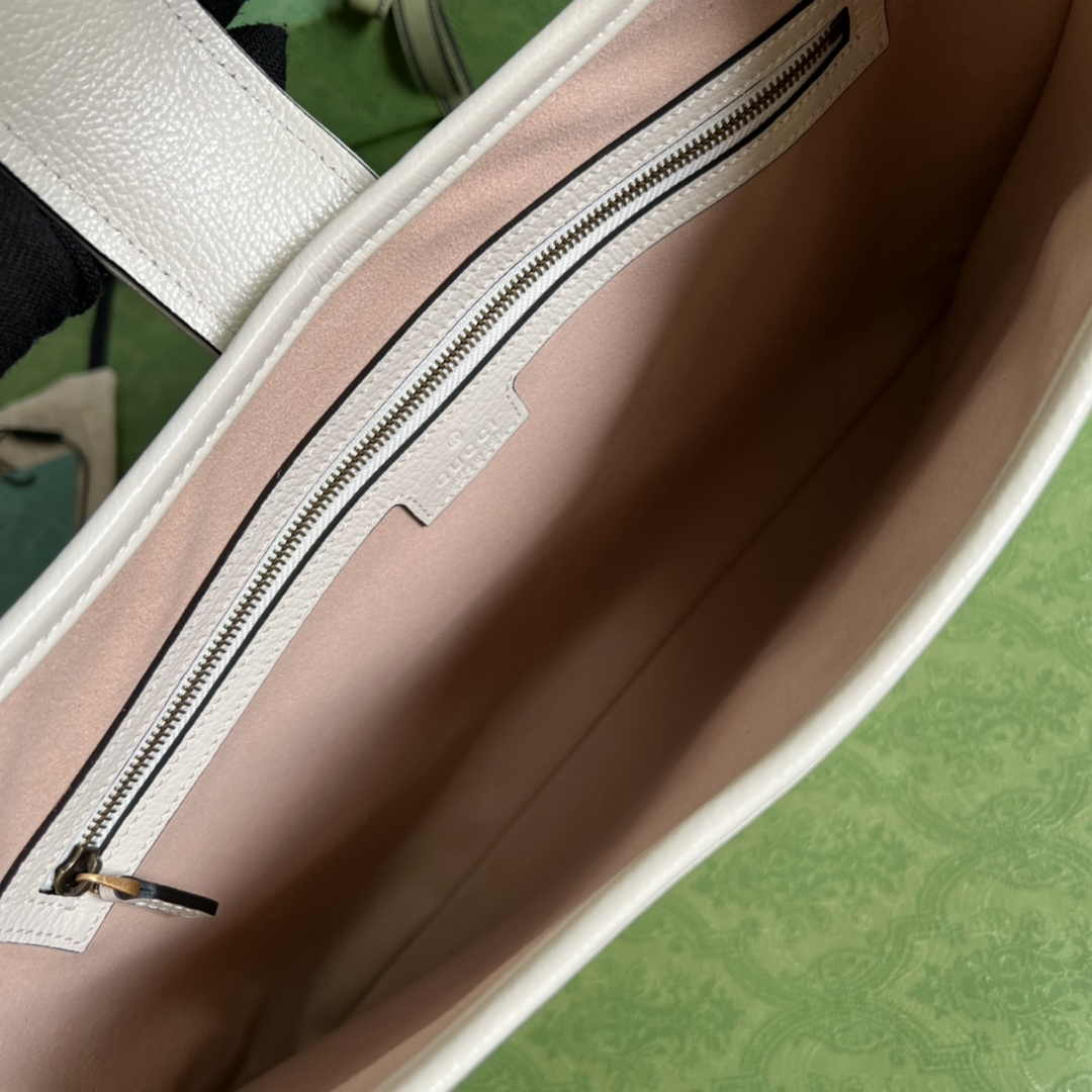 Gucci 726274 Aphrodite medium shoulder bag White soft leather