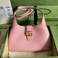 Gucci 726274 Aphrodite medium shoulder bag pink soft leather