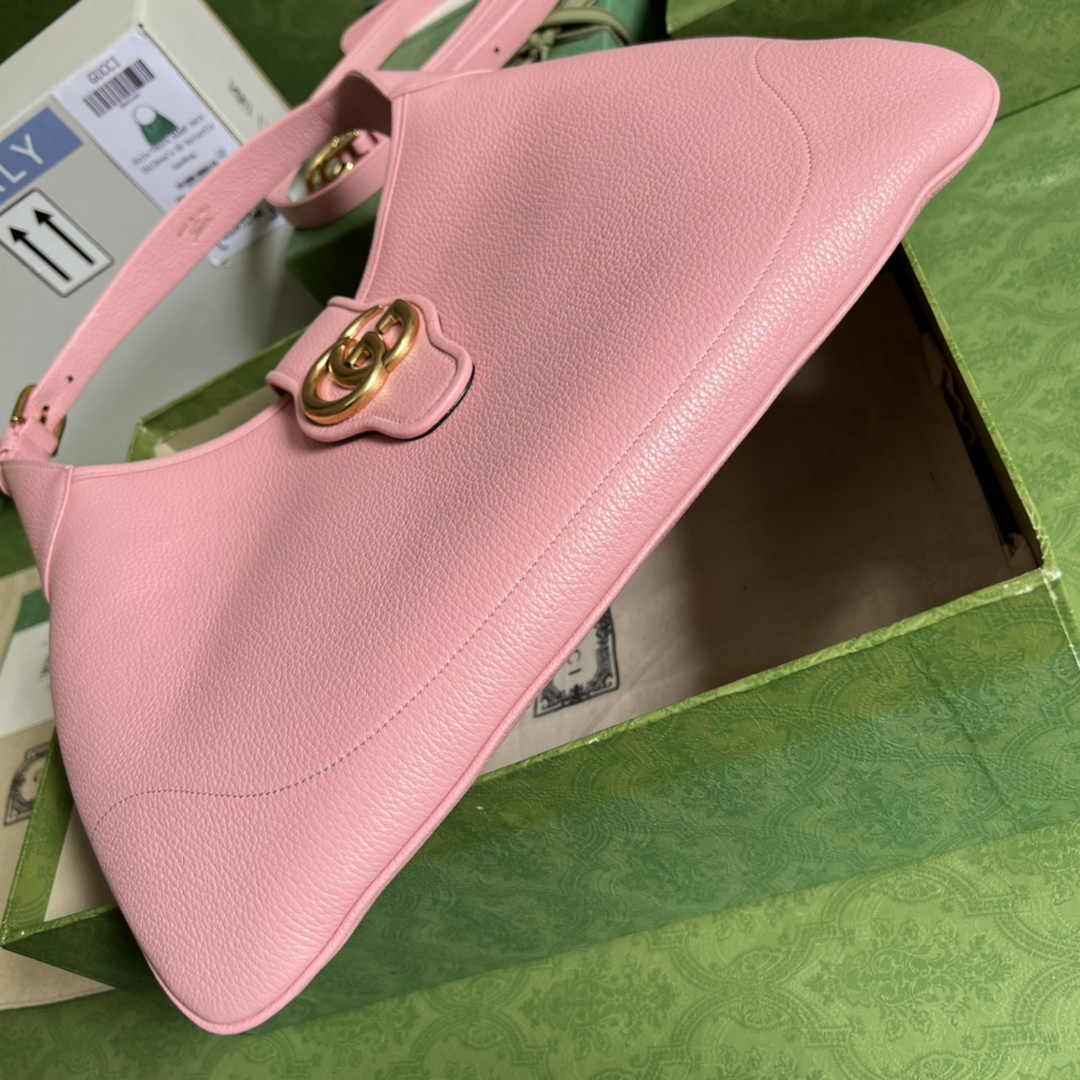 Gucci 726274 Aphrodite medium shoulder bag pink soft leather