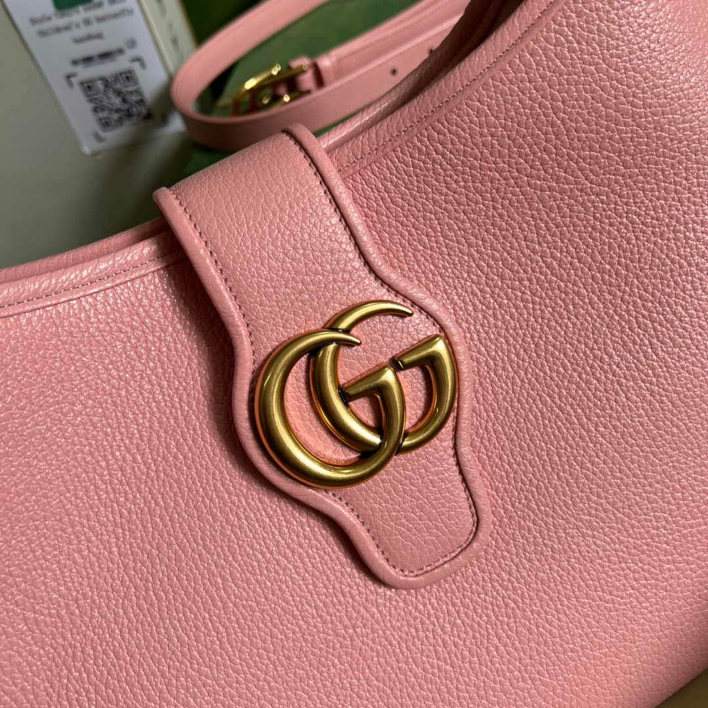 Gucci 726274 Aphrodite medium shoulder bag pink soft leather