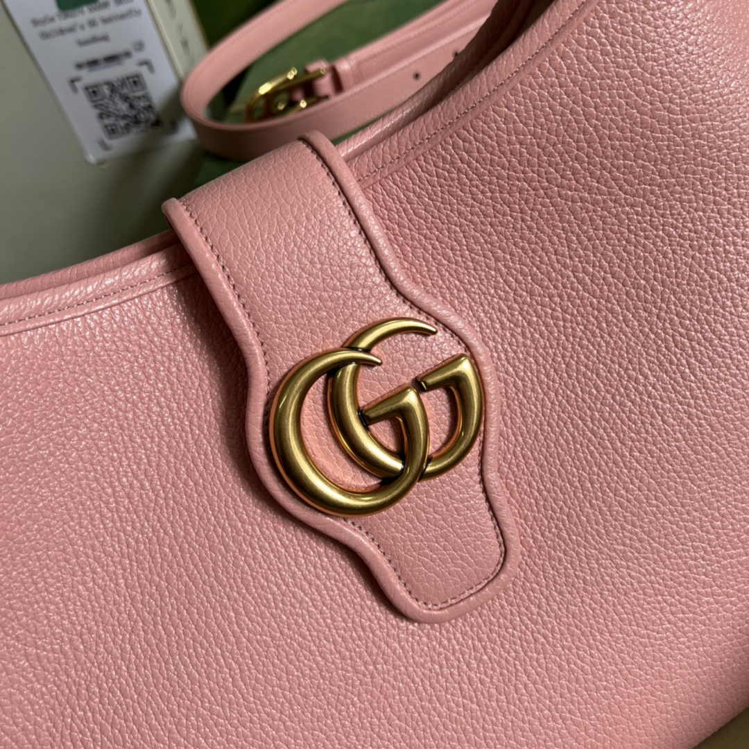 Gucci 726274 Aphrodite medium shoulder bag pink soft leather