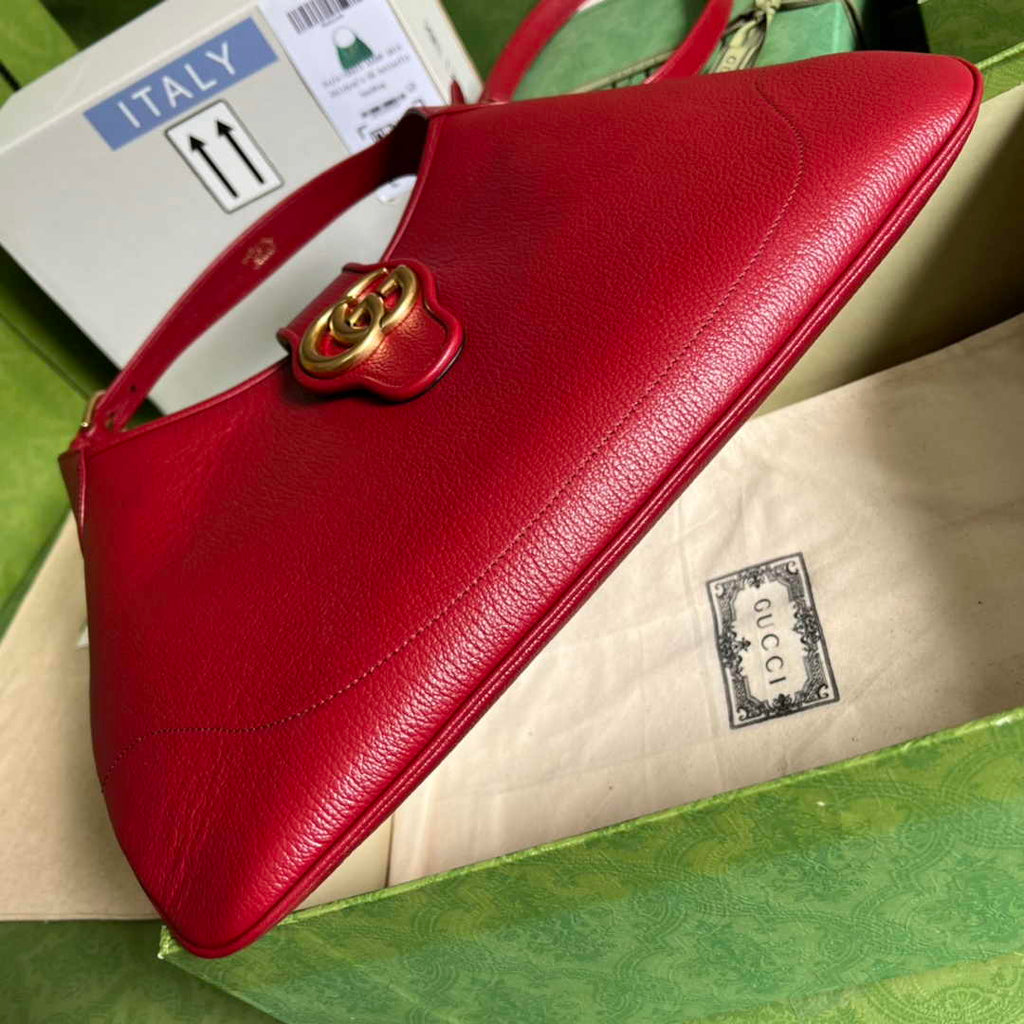 Gucci 726274 Aphrodite medium shoulder bag Red soft leather