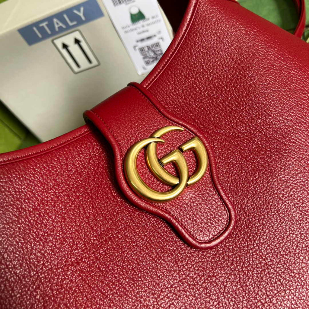 Gucci 726274 Aphrodite medium shoulder bag Red soft leather