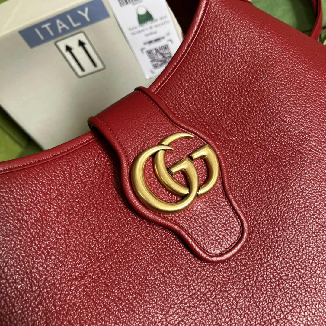 Gucci 726274 Aphrodite medium shoulder bag Red soft leather