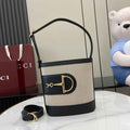 Gucci 73 mini bucket bag, 833665 in natural canvas
