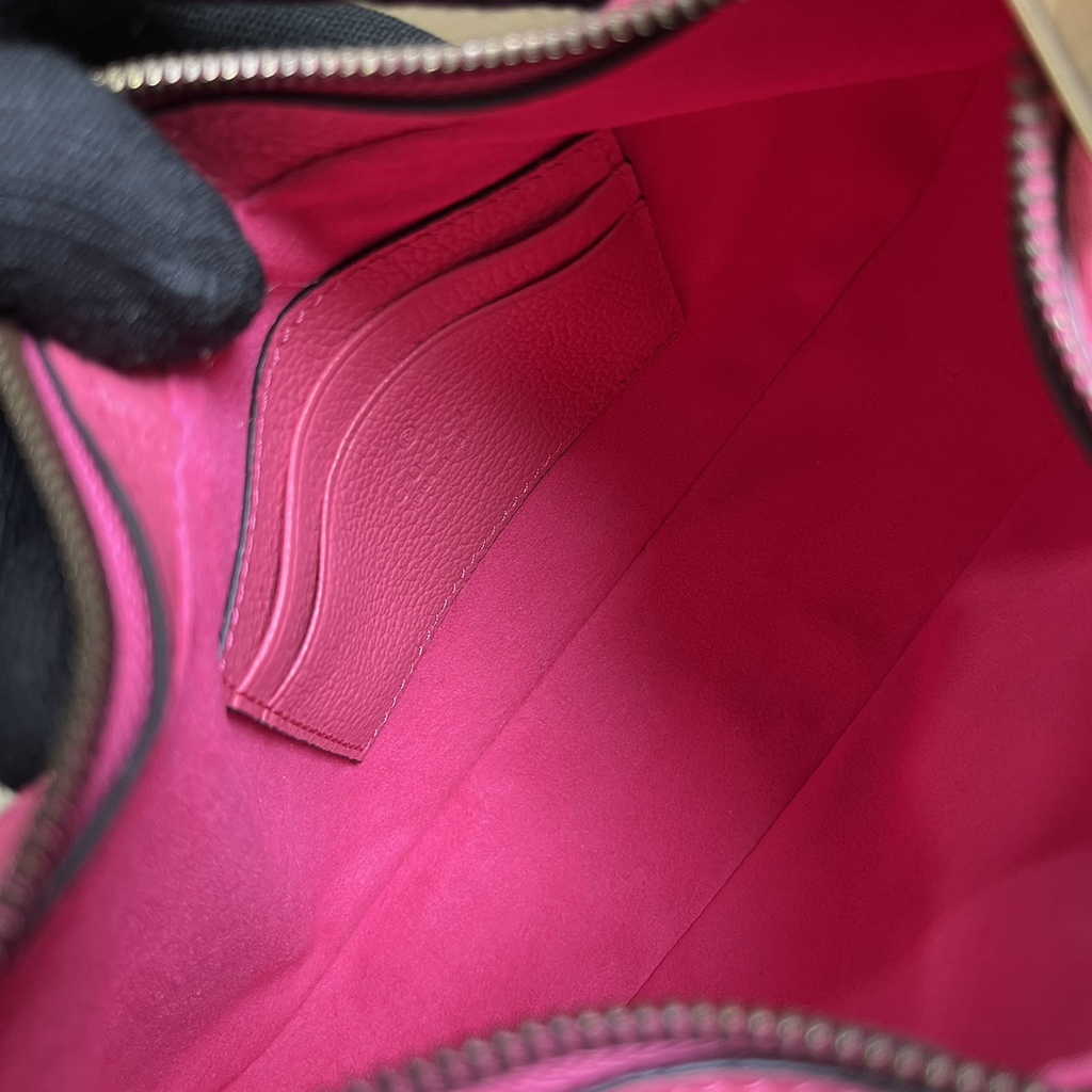 Gucci 731817 Aphrodite small shoulder bag in plum leather