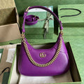 Gucci 731817 Aphrodite small shoulder bag in purple leather