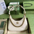 Gucci 731817 Aphrodite small shoulder bag in beige leather