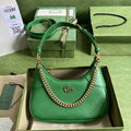 Gucci 731817 Aphrodite small shoulder bag in green leather