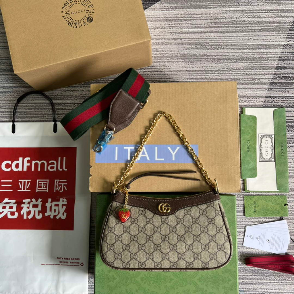 Gucci 735132 Ophidia small handbag Brown leather