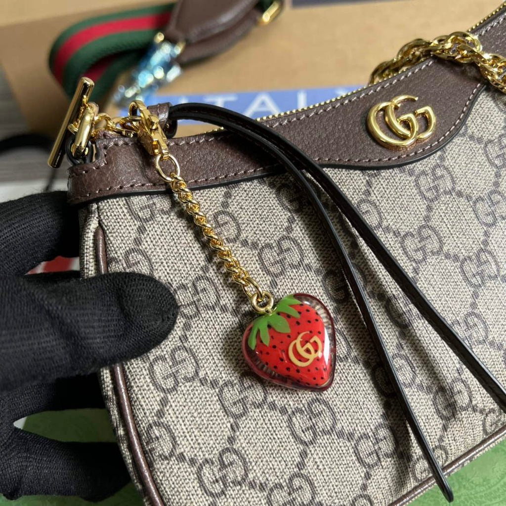Gucci 735132 Ophidia small handbag Brown leather