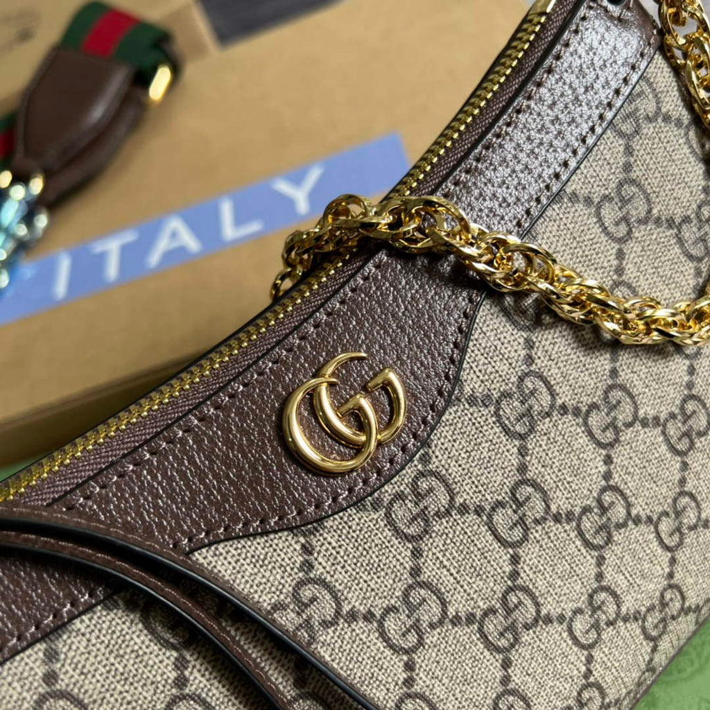 Gucci 735132 Ophidia small handbag Brown leather