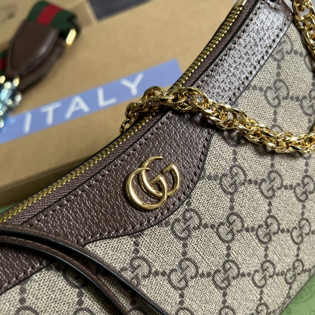 Gucci 735132 Ophidia small handbag Brown leather