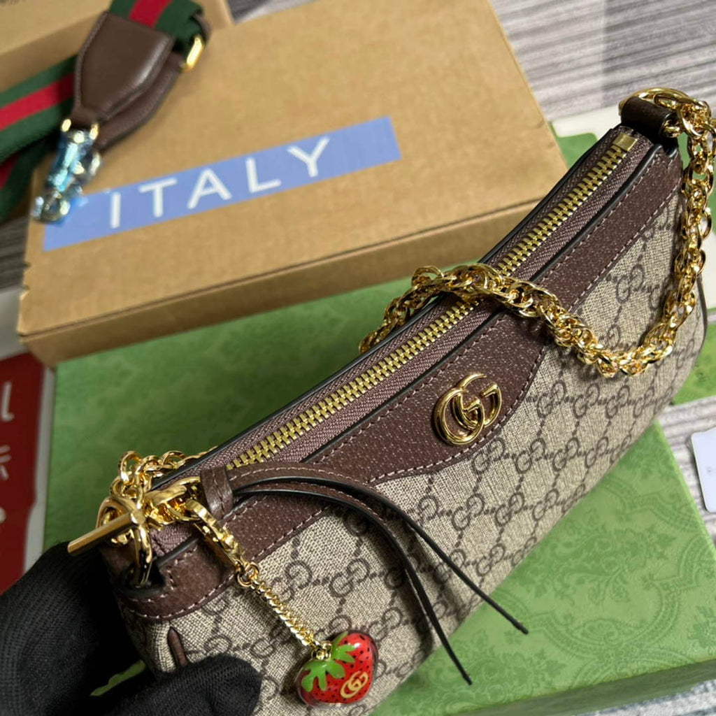Gucci 735132 Ophidia small handbag Brown leather
