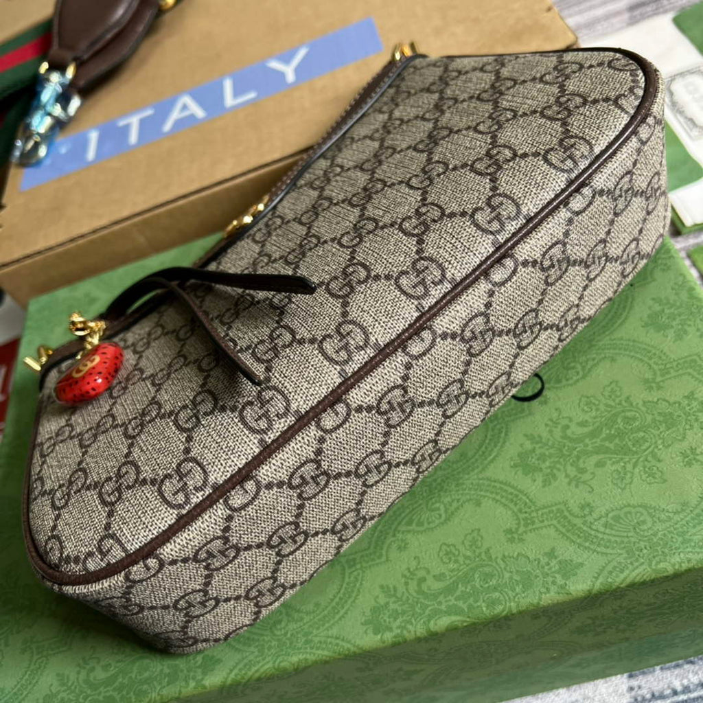 Gucci 735132 Ophidia small handbag Brown leather