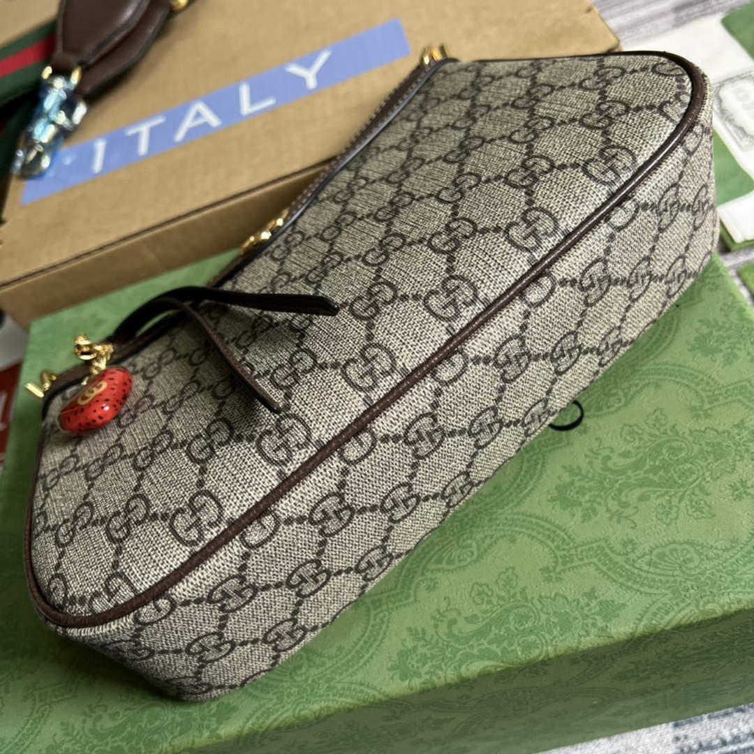 Gucci 735132 Ophidia small handbag Brown leather