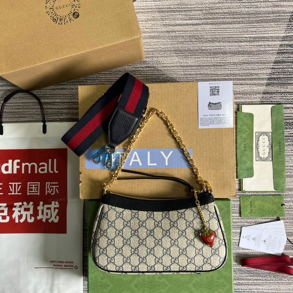 Gucci 735132 Ophidia small handbag Blue leather