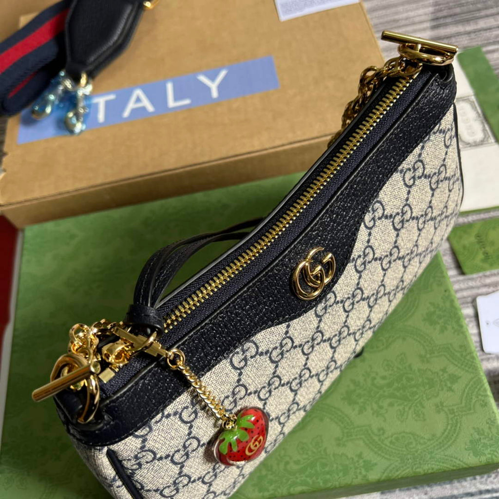 Gucci 735132 Ophidia small handbag Blue leather