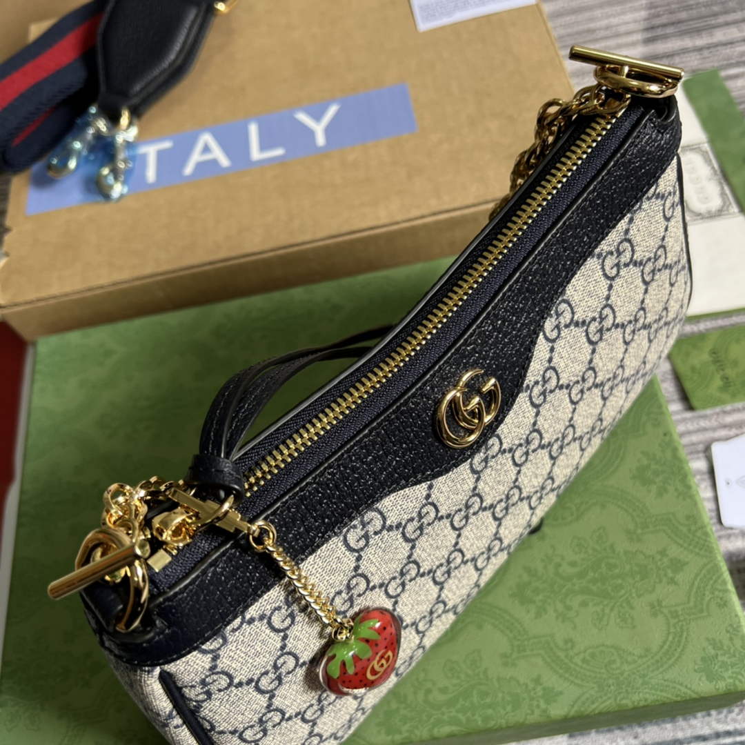 Gucci 735132 Ophidia small handbag Blue leather