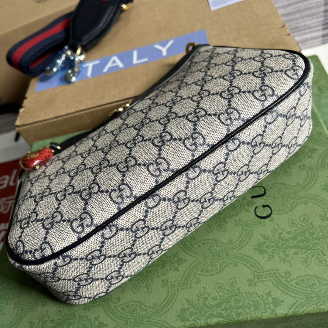 Gucci 735132 Ophidia small handbag Blue leather