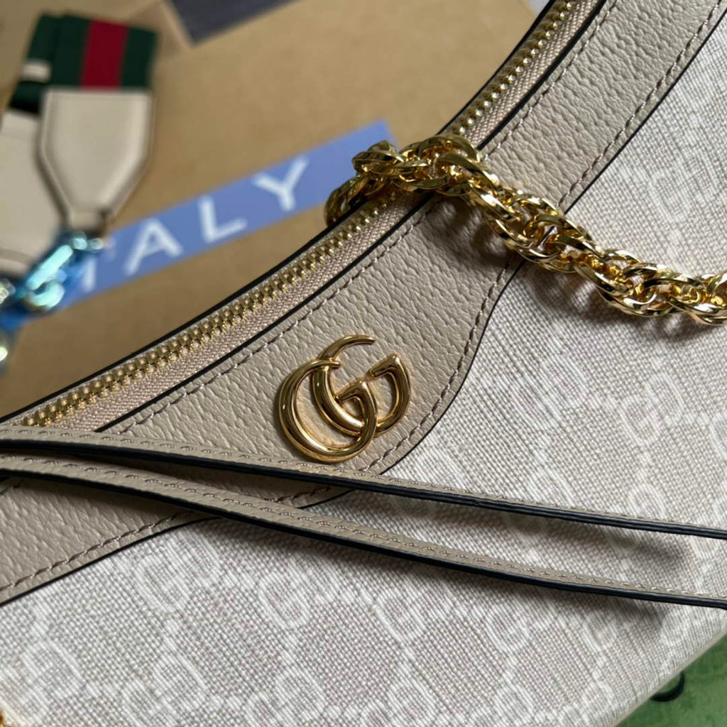 Gucci 735132 Ophidia small handbag Beigei leather
