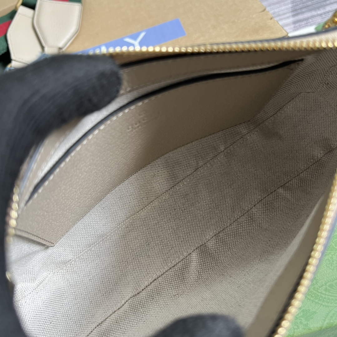Gucci 735132 Ophidia small handbag Beigei leather