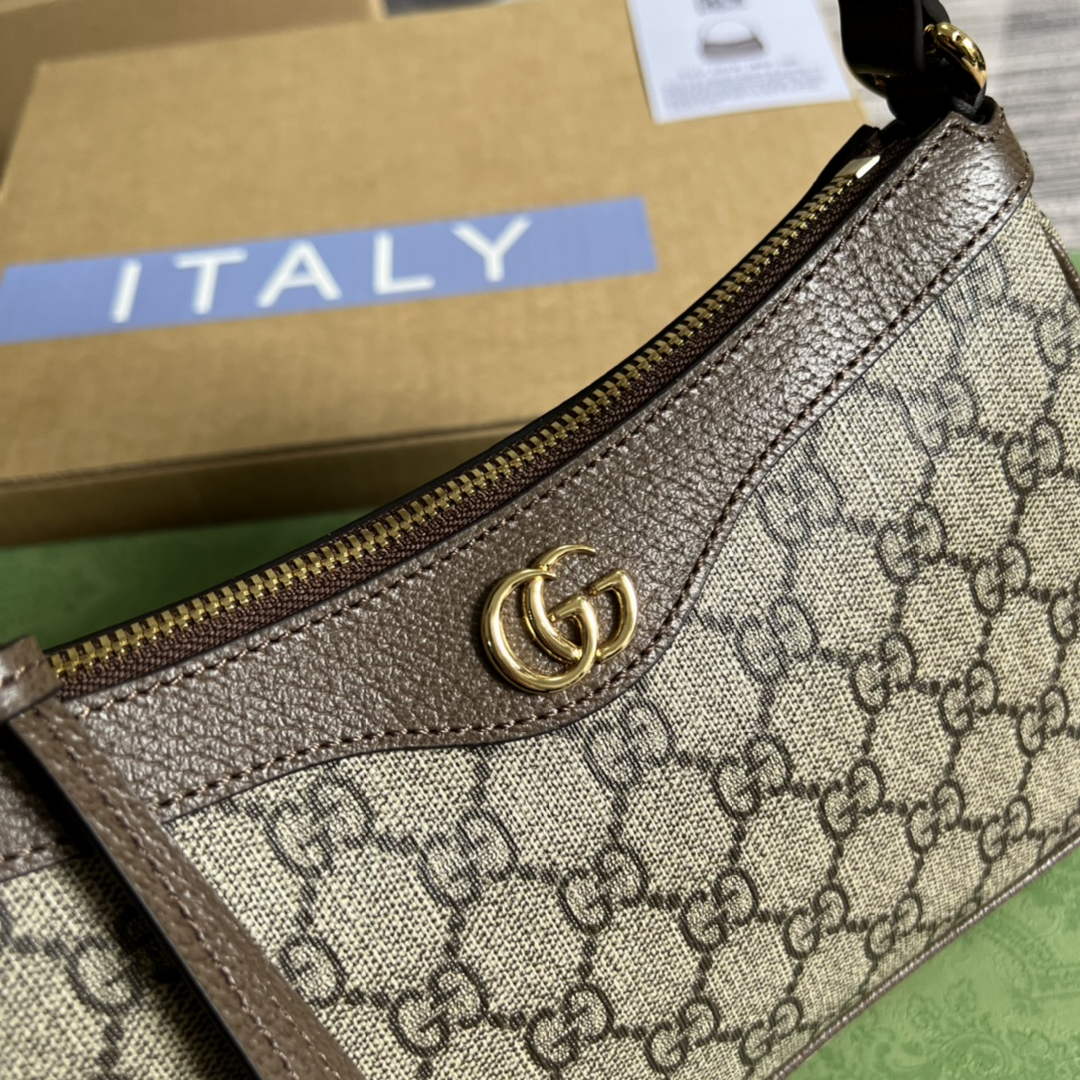 Gucci ‎735145 Ophidia small handbag Brown leather