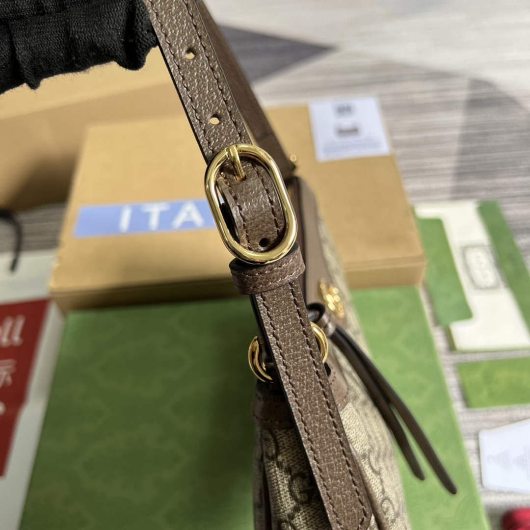 Gucci ‎735145 Ophidia small handbag Brown leather