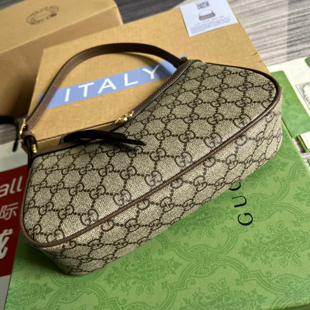 Gucci ‎735145 Ophidia small handbag Brown leather