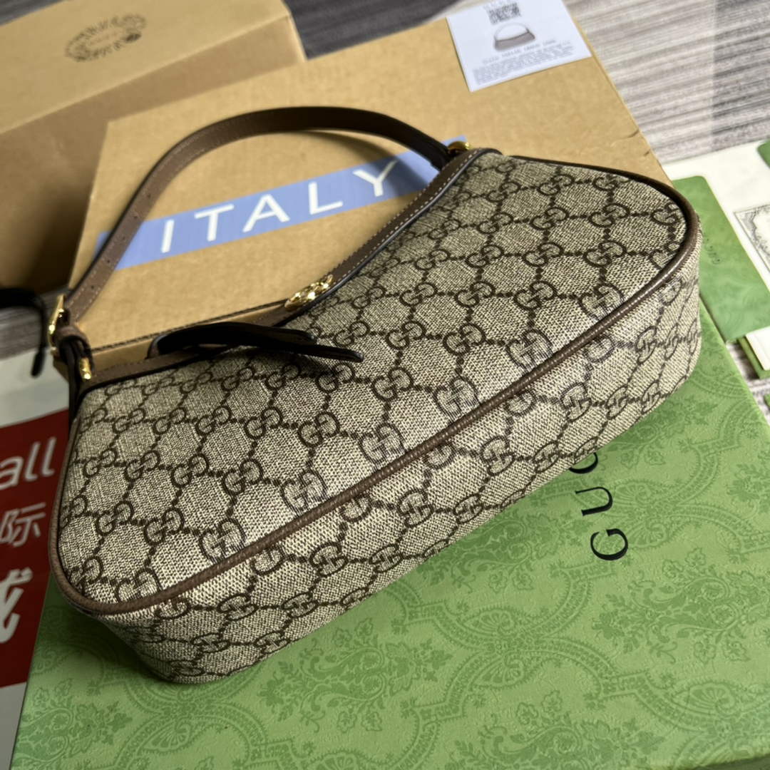 Gucci ‎735145 Ophidia small handbag Brown leather