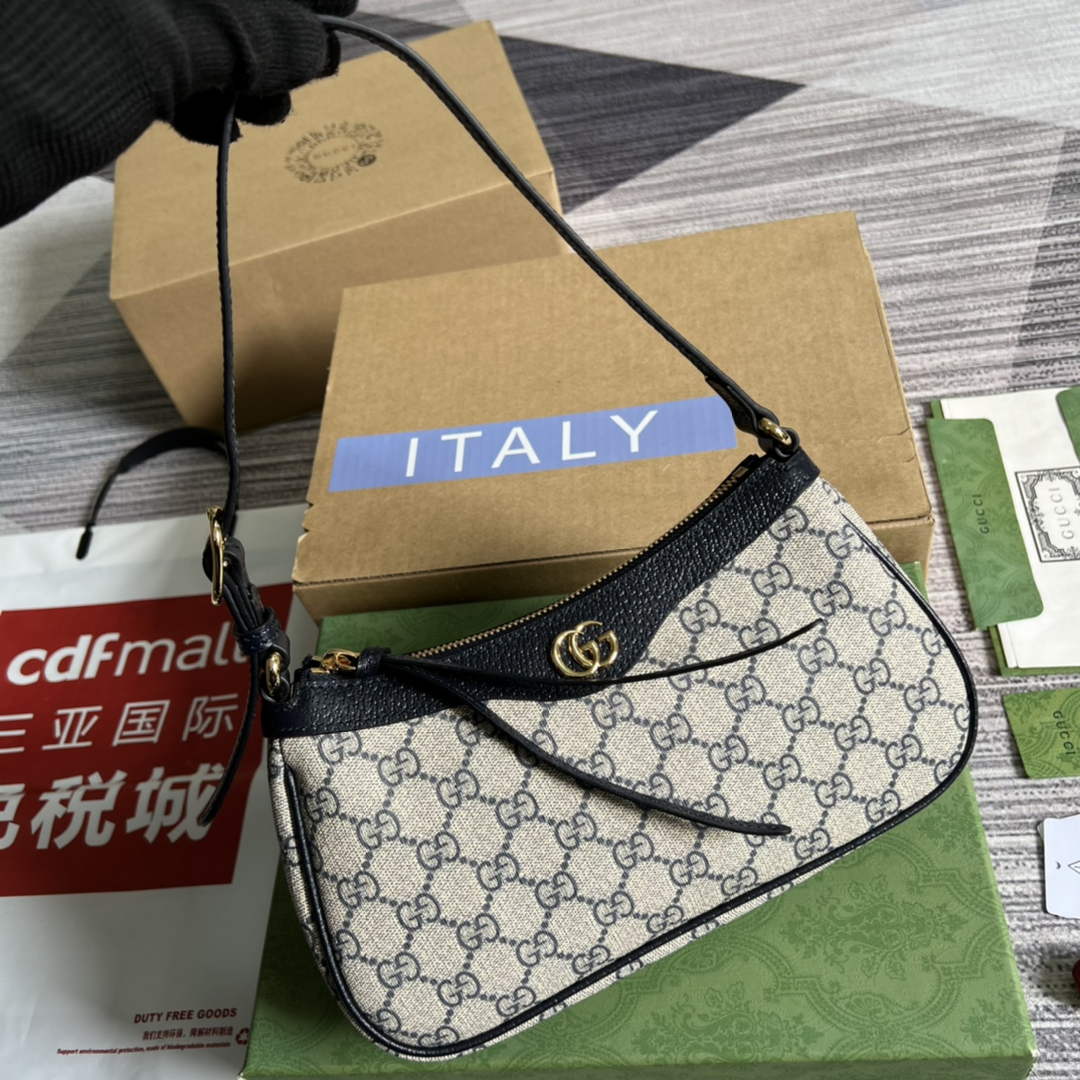 Gucci ‎735145 Ophidia small handbag Blue leather