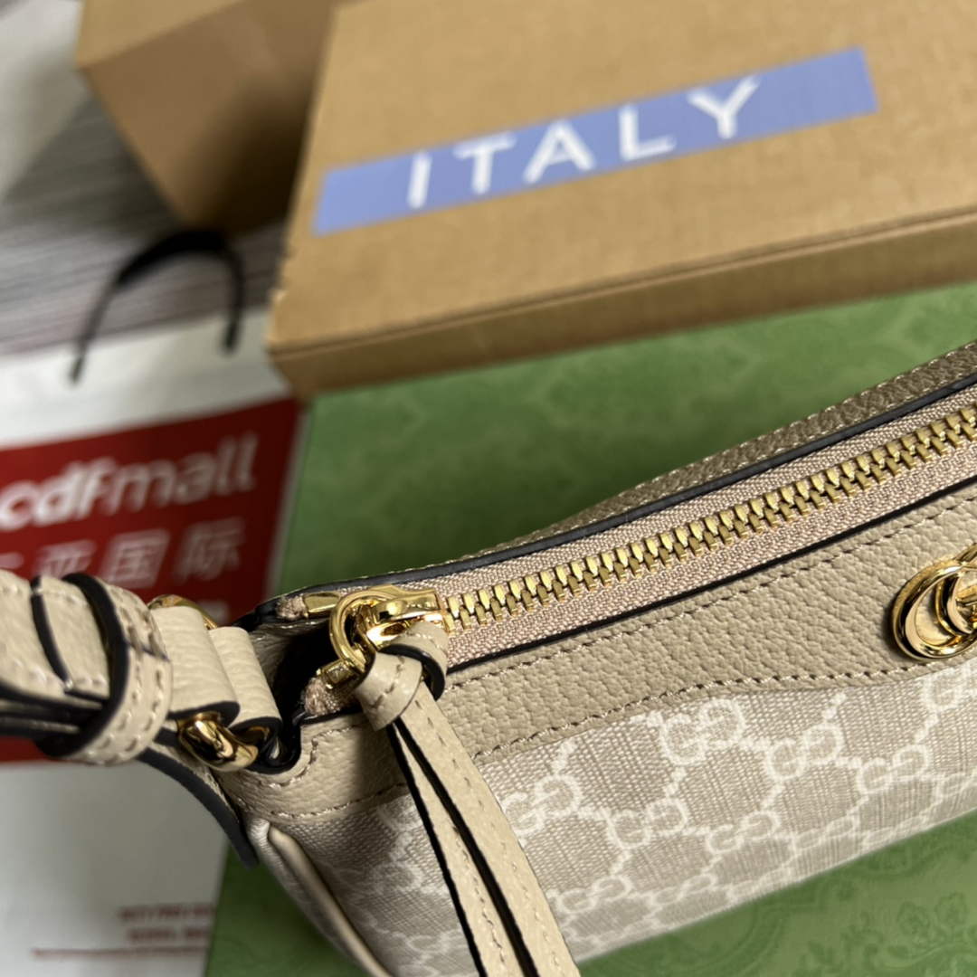 Gucci ‎735145 Ophidia small handbag Beige leather